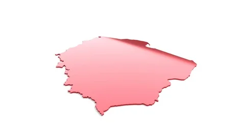 3D model of map of poland Stock Footage 95001393