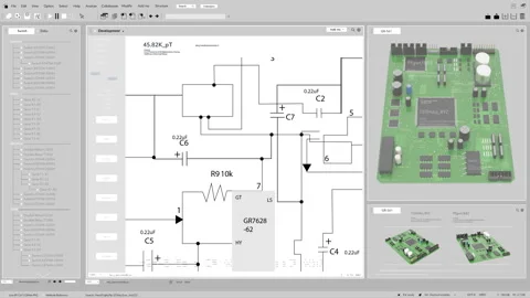 3D Model of Microchip Motherboard Proces... | Stock Video | Pond5