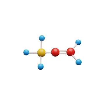 3d model of a molecule. Illustrazione stock