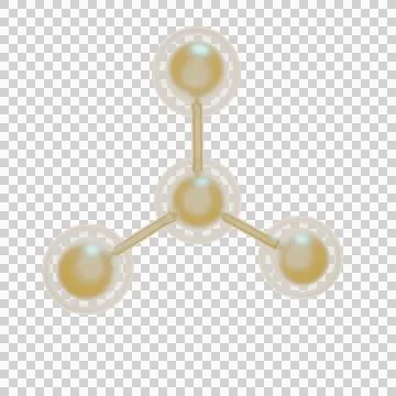 3d model of molecule Illustration