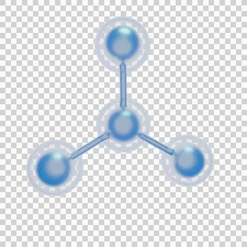 3D model of a molecule Illustration