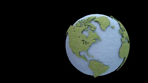 3D model of a planet in space Stock-Footage 121377685