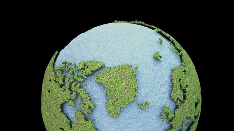 3D model of a planet in space Stock Footage 121377705