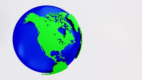 3D model of a planet in space Stock Footage 122381785