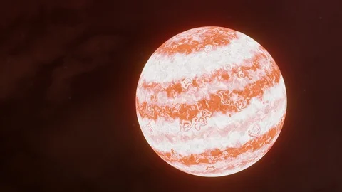 3D model of a planet in space Stock Footage 123232281