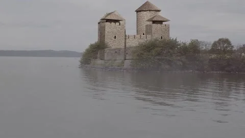 3D model reconstruction of the ancient fort at Näs on the island of Visingsö 動画素材 149315018