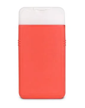 3d model of red plastic bottle isolated on white background Stock Illustration