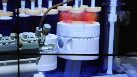 3D model, screen on computer working Piston 스톡 동영상 41579582