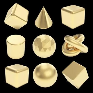 3d model set Stock-Illustration