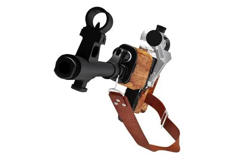3d model of a sniper rifle Stock Illustration