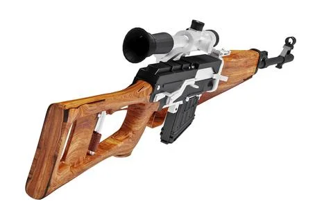 3d model of a sniper rifle Illustrazione stock