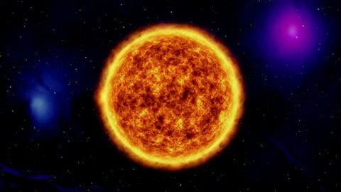 3D model of the sun Stock Footage 123891600