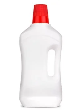 3d model of white plastic bottle isolated on white background Stock Illustration
