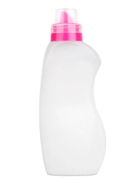 3d model of white plastic bottle isolated on white background Stock Illustration