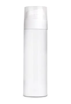 3d model of white plastic bottle shaving foam isolated on white background Stock Illustration