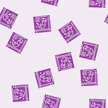 3d modeling architectural drafter glyph seamless pattern Stock Illustration