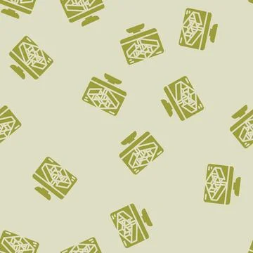 3d modeling architectural drafter glyph vector seamless pattern Stock Illustration