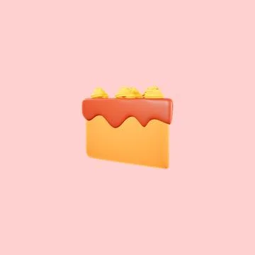 3d modeling cake Stock Illustration