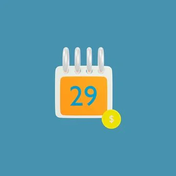 3d modeling calendar date 29 Stock Illustration