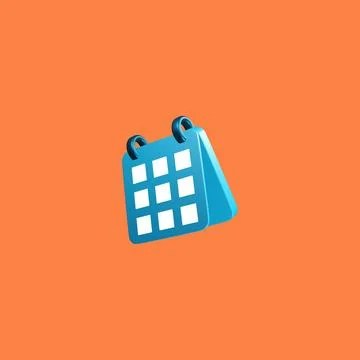 3d modeling calendar illustration Stock Illustration