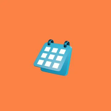 3d modeling calendar illustration Stock Illustration