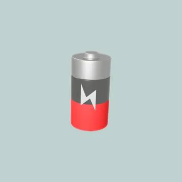 3d modeling energy battery for electronics Stock Illustration