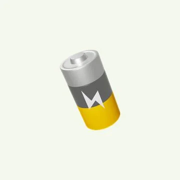 3d modeling energy battery for electronics Stock Illustration