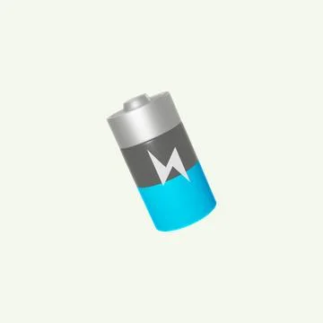 3d modeling energy battery for electronics Stock Illustration