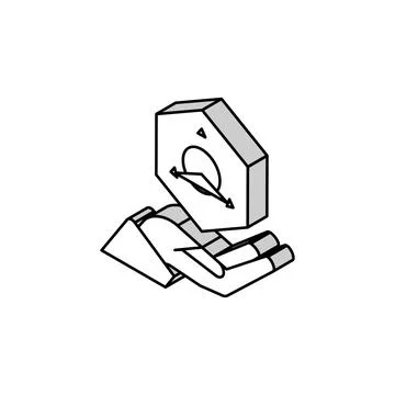 3d modeling isometric icon vector illustration sign Ilustración de archivo