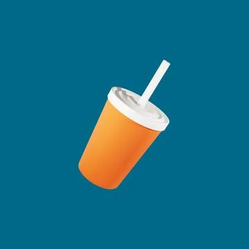 3d modeling plastic cups Stock Illustration