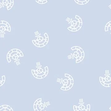 3d modeling process line vector seamless pattern Illustrazione stock