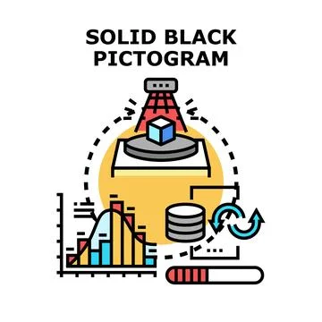 3d modeling processing and data analysis concept Stock Illustration