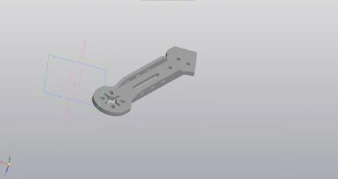 3d modeling of quadrocopter parts, gray parts, assembly, constructor Stock Footage 167054004