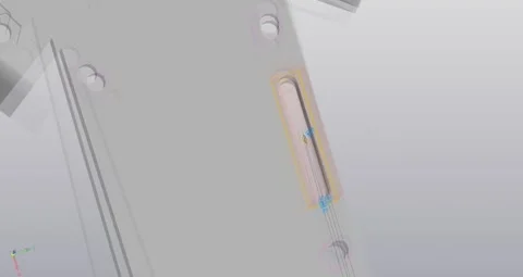 3d modeling of quadrocopter parts, gray parts, assembly, constructor Stock Footage 167054101