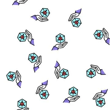 3d modeling vector seamless pattern sign Stock Illustration