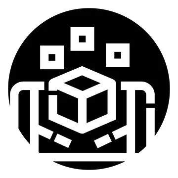 3d modeling virtual reality interaction icon Illustrazione stock