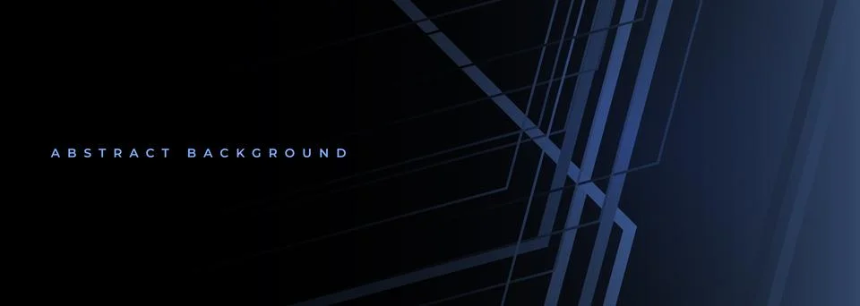 3D modern abstract presentation background. Dark blue vector illustration Illustrazione stock