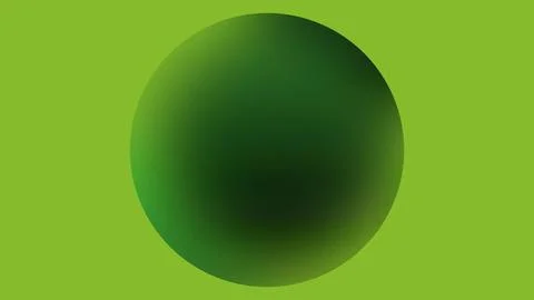 3D modern abstract sphere with green Stock Illustration