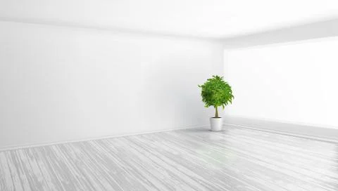 3D Modern Bright Interior Background Ilustração Stock