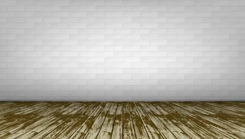 3D Modern Bright Interior Background Stock Illustration