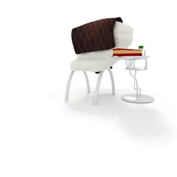 3d modern chair. Stock Illustration