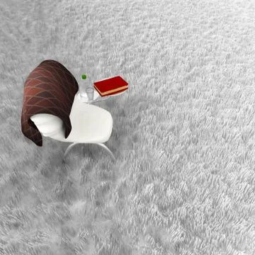3d modern chair. Stock Illustration