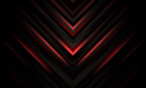 3D modern dark red and black futuristic abstract geometric background. Stock Illustration