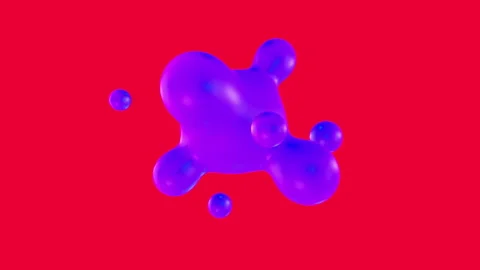 3d modern deformed soft floating form rotating on clear background. Stock Footage 108899490