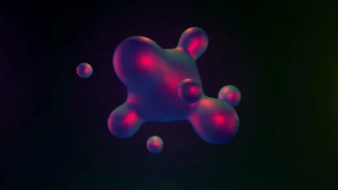 3d modern deformed soft floating form rotating on clear background. Stock-Footage 108899498
