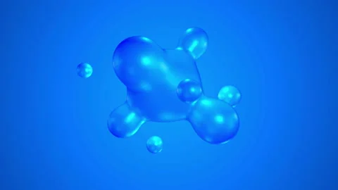 3d modern deformed soft floating form rotating on clear background. Stock Footage 108899731