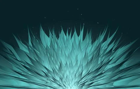 3D modern gradient Magic Flower abstract background. Stock Illustration