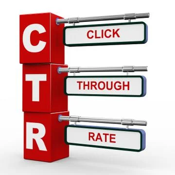 3d modern signboard of ctr Illustrazione stock