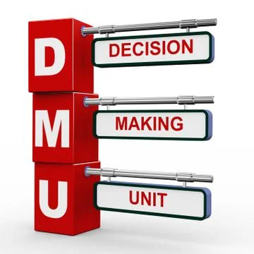 3d modern signboard of dmu Stock Illustration