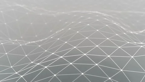 3d Modern slow wavy abstract geometric motion 4k looping background Stock Footage 205150907